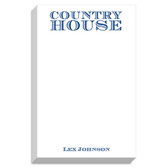 Country House Chunky Notepad
